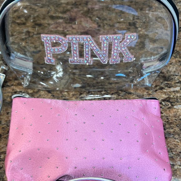 Stylish Pink 3 makeup bag Accessory Bag Set - Picture 3 of 5
